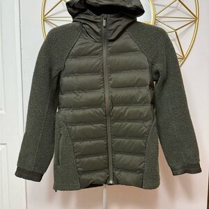 Lululemon Go Cozy Goose Down Jacket Heathered Dark Olive / Dark Olive